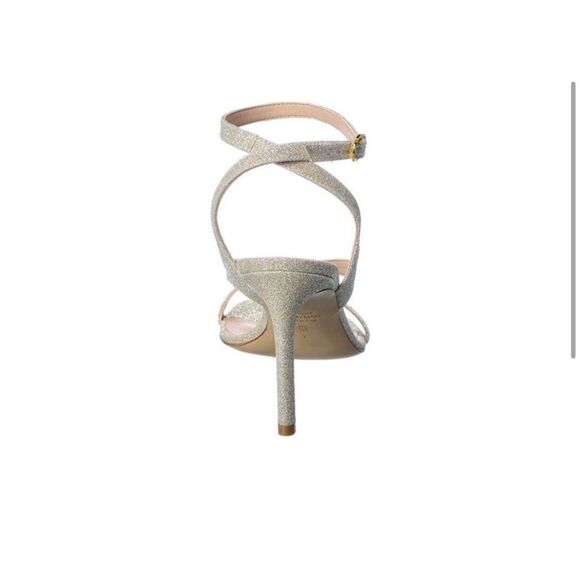 New Stuart Weitzman Align 95 Glitter Sandal - Picture 3 of 13